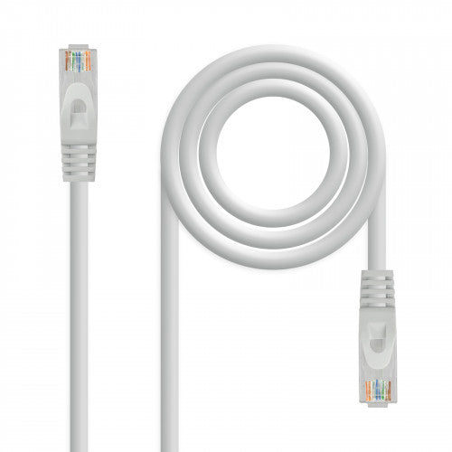 Nanocable Cable de red latiguillo RJ45 LSZH Cat.6A UTP AWG24, Gris, 0.5 m - imagen 1