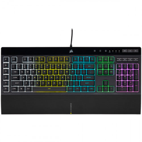 Corsair K55 RGB PRO teclado USB QWERTY Español Negro - imagen 1
