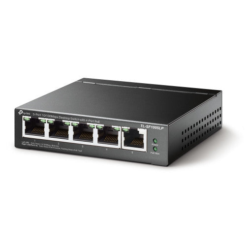 TP-Link Switch PoE TL-SF1005LP 5 Puertos 10/100 Mbps 4 Puertos PoE 41W - imagen 2