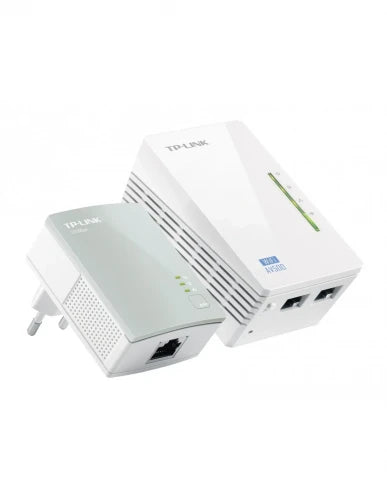 TP-Link Kit Extensor Powerline WiFi TL-WPA4220 KIT 300 Mbps Clonado WiFi Plug and Play - imagen 2