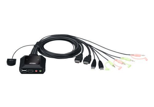 Imagen de Aten CS22H interruptor KVM Negro