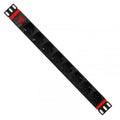 WPN-PDU-C01-08 unidad de distribución de energía (PDU) 8 salidas AC 1U Negro, Rojo
