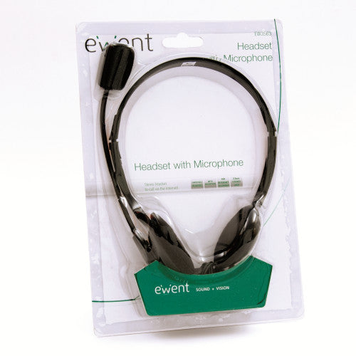 Ewent EW3563 auricular y casco Auriculares Diadema Conector de 3,5 mm Negro - imagen 3