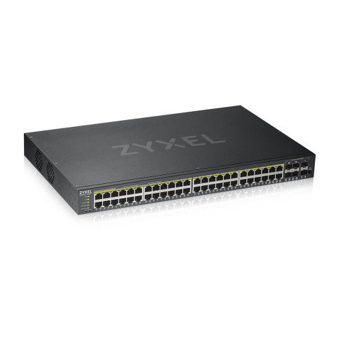 Zyxel GS1920-48HPV2 Gestionado Gigabit Ethernet (10/100/1000) Energía sobre Ethernet (PoE) Negro - imagen 1