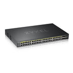 Zyxel GS2220-50HP-EU0101F switch Gestionado L2 Gigabit Ethernet (10/100/1000) Energía sobre Ethernet (PoE) Negro - imagen 1