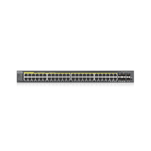 Zyxel GS2220-50HP-EU0101F switch Gestionado L2 Gigabit Ethernet (10/100/1000) Energía sobre Ethernet (PoE) Negro - imagen 2