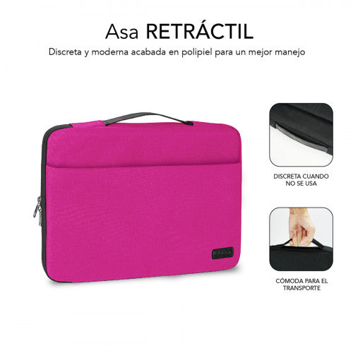 SUBBLIM Funda Ordenador Elegant Laptop Sleeve 15,6" Pink - imagen 3