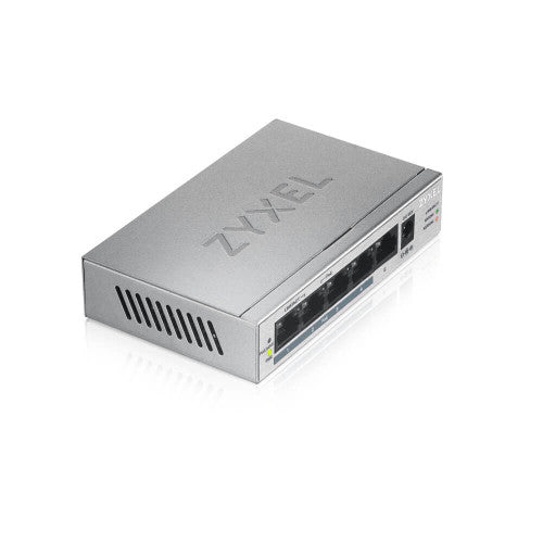 Zyxel GS1005HP No administrado Gigabit Ethernet (10/100/1000) Energía sobre Ethernet (PoE) Plata - imagen 3