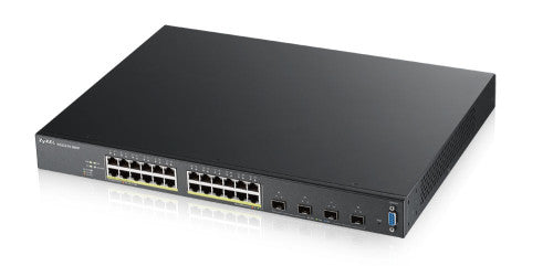 Zyxel XGS2210-28HP Gestionado L2 Gigabit Ethernet (10/100/1000) Energía sobre Ethernet (PoE) 1U Negro - imagen 1