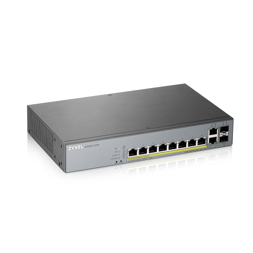 Zyxel GS1350-12HP-EU0101F switch Gestionado L2 Gigabit Ethernet (10/100/1000) Energía sobre Ethernet (PoE) Gris - imagen 1