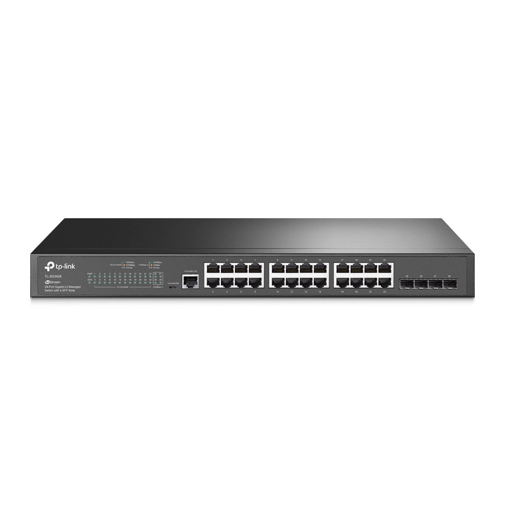 Imagen de TP-Link Switch Gestionable L2+ SG3428 24 Puertos Gigabit 4 Ranuras SFP