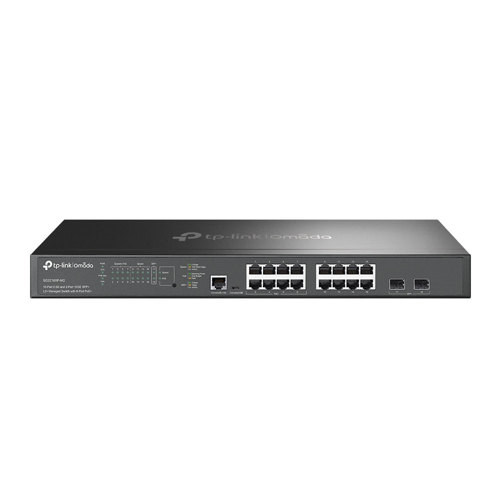 Imagen de TP-Link Switch Gestionable L2+ SG3218XP-M2 16 Puertos 2.5G PoE+ 240W