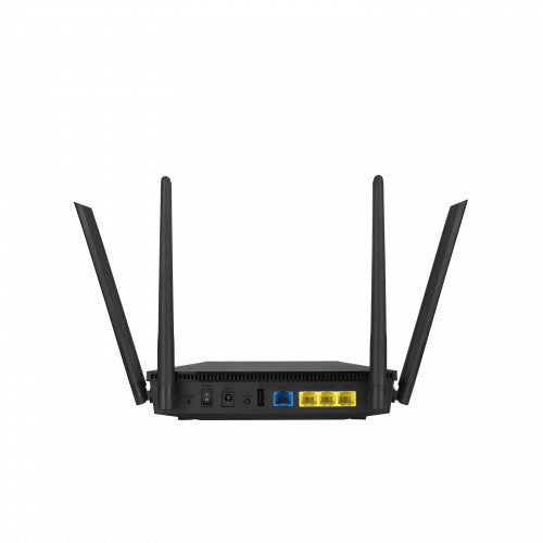 ASUS RT-AX53U router inalámbrico Gigabit Ethernet Doble banda (2,4 GHz / 5 GHz) 3G 4G Negro - imagen 2