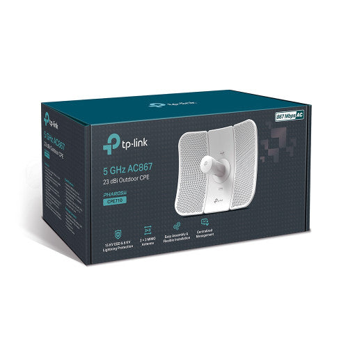 TP-Link CPE Exterior CPE710 5GHz AC 867Mbps 23dBi MIMO Alta Ganancia - imagen 3