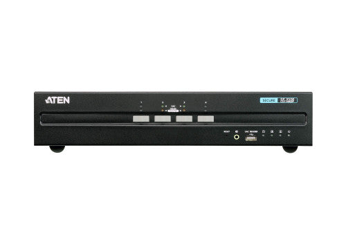 ATEN Switch KVM seguro DisplayPort dual display USB de 4 puertos (compatible con PSS PP v3.0)