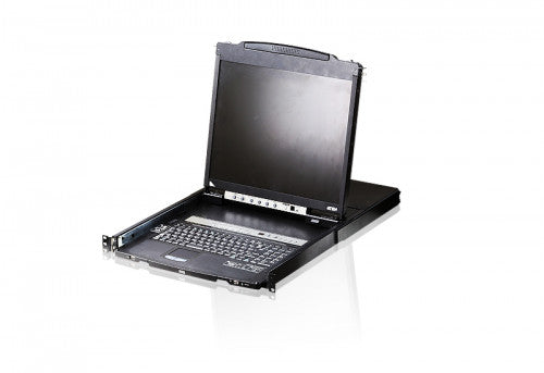 Imagen de ATEN Consola LCD dual rail con switch KVM integrado VGA PS/2-USB de 8 puertos