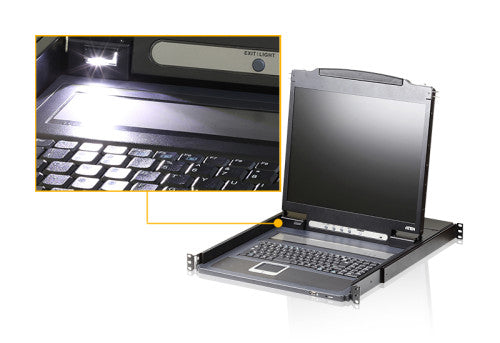 ATEN Consola LCD single rail de peso reducido (VGA, PS/2-USB) - imagen 3