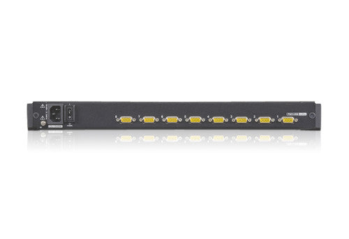 Aten Consola LCD single rail con switch KVM integrado VGA PS/2-USB de 8 puertos - imagen 2