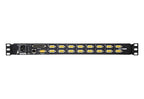 Aten Consola LCD single rail con switch KVM por IP integrado VGA PS/2-USB de 16 puertos con acceso compartido desde consolas local/remota - imagen 2