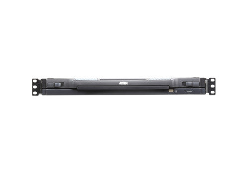Aten Consola LCD single rail con switch KVM por IP integrado VGA PS/2-USB de 16 puertos con acceso compartido desde consolas local/remota - imagen 3