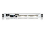 Aten Consola LCD dual rail con switch KVM integrado multi-interfaz Cat 5 de 16 puertos - imagen 2