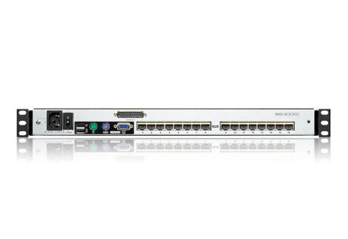 Aten Consola LCD dual rail con switch KVM integrado multi-interfaz Cat 5 de 16 puertos - imagen 2