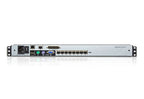 Aten Consola LCD dual rail con switch KVM por IP integrado multi-interfaz Cat 5 de 8 puertos con acceso compartido desde consolas local/remota - imagen 2