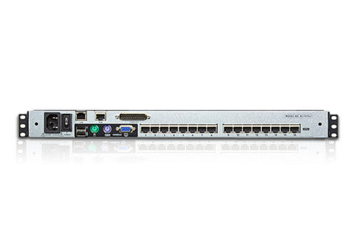 Aten Consola LCD dual rail con switch KVM por IP integrado multi-interfaz Cat 5 de 16 puertos con acceso compartido desde consolas local/remota - imagen 2