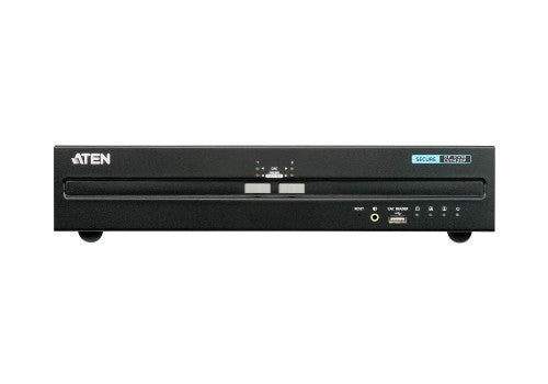 Aten Switch KVM seguro DisplayPort dual display USB de 2 puertos (compatible con PSS PP v3.0)