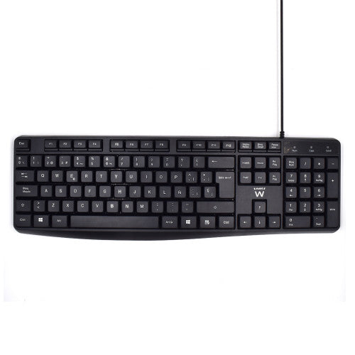 Ewent EW3001 teclado USB QWERTY Español Negro - imagen 1