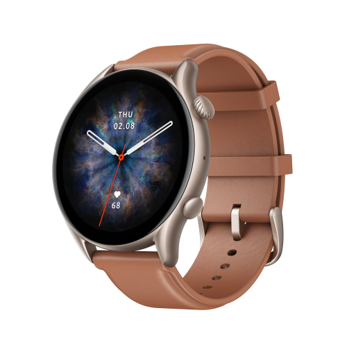 Amazfit GTR 3 Pro 3,68 cm (1.45") 46 mm AMOLED Marrón GPS (satélite) - imagen 3