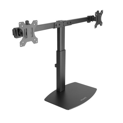 TOOQ SOPORTE 2 PANTALLAS. MESA. 100x100. GIRATORIO+INCLINABLE. 17"-27". MAX.6KG. NEGRO (DB1727TN-B) - imagen 1