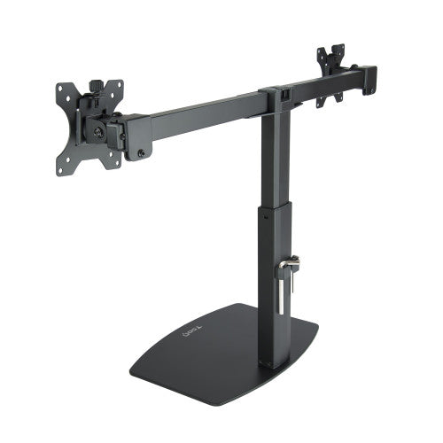 TOOQ SOPORTE 2 PANTALLAS. MESA. 100x100. GIRATORIO+INCLINABLE. 17"-27". MAX.6KG. NEGRO (DB1727TN-B) - imagen 2