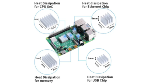 Raspberry Pi RASPBERRY DISIPADOR, PACK COMPATIBLE PI 4 - imagen 2