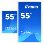 iiyama ProLite TF5539UHSC-W1AG monitor pantalla táctil 139,7 cm (55") 3840 x 2160 Pixeles Multi-touch Multi-usuario Blanco - imagen 3