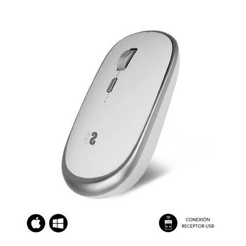 Subblim RATÓN ÓPTICO INALÁMBRICO WIRELESS MINI MOUSE SILVER - imagen 1