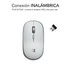 Subblim RATÓN ÓPTICO INALÁMBRICO WIRELESS MINI MOUSE SILVER - imagen 2