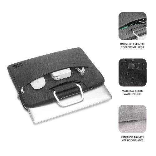 SUBBLIM Funda Ordenador Business Laptop Sleeve 15,6" Grey - imagen 2