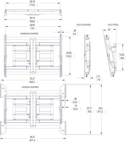 VOGELS GAMA PROFESIONAL PFW 6000 SERIES NEGRO - imagen 2
