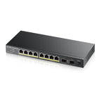 Zyxel GS1100-10HP v2 No administrado Gigabit Ethernet (10/100/1000) Energía sobre Ethernet (PoE) Negro - imagen 1