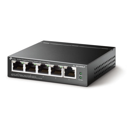TP-Link Switch PoE TL-SG1005LP 5 Puertos Gigabit 4 Puertos PoE+ 40W - imagen 2