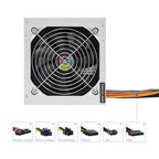 TooQ TQAPOLO-500SP unidad de fuente de alimentación 500 W 20+4 pin ATX ATX Plata - imagen 3