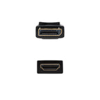 Nanocable Cable Conversor DISPLAYPORT a HDMI, DP/M - HDMI/M, Negro, 0.5 m - imagen 3