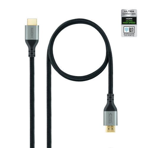 Nanocable Cable HDMI 2.1 Certificado ULTRA HIGH SPEED A/M-A/M, Negro, 2 m - imagen 1