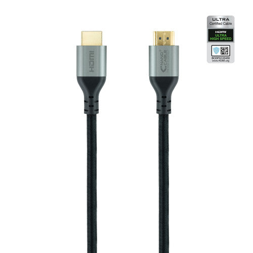 Nanocable Cable HDMI 2.1 Certificado ULTRA HIGH SPEED A/M-A/M, Negro, 2 m - imagen 2
