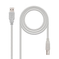 Nanocable CABLE USB 2.0 IMPRESORA, TIPO A/M-B/M, BEIGE, 1.8 M - imagen 1
