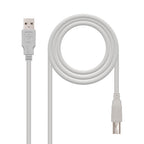 Nanocable CABLE USB 2.0 IMPRESORA, TIPO A/M-B/M, BEIGE, 1.8 M - imagen 1