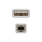 Nanocable CABLE USB 2.0 IMPRESORA, TIPO A/M-B/M, BEIGE, 1.8 M - imagen 3