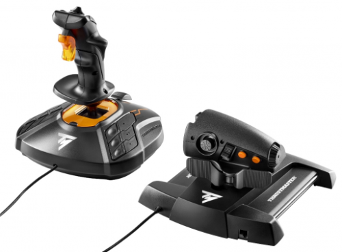 Thrustmaster T-16000M FCS Hotas Negro, Naranja USB Palanca de mando Analógico/Digital MAC, PC - imagen 3
