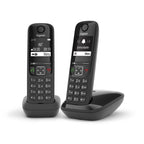 Gigaset AS690 Duo Teléfono DECT/analógico Identificador de llamadas Negro - imagen 1
